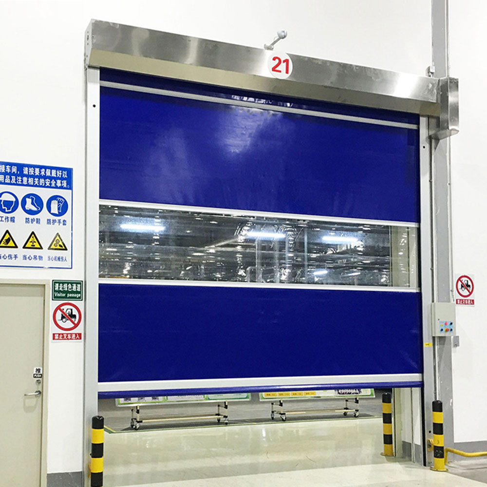 Master Well Fast Warehouse Dock Door Automatic Commercial Rapid Door High Speed Roll Up Sheet Shutter PVC high speed door