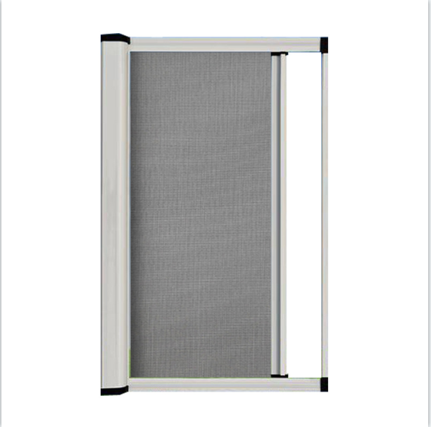 Aluminum alloy roll invisible screen window anti-mosquito back roll screen door push-pull window screen