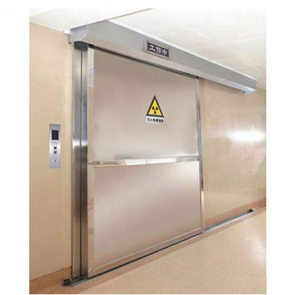 Stainless steel Automatic Sliding Lead Lined X-ray Doors Hermtic Hospital Lead Door