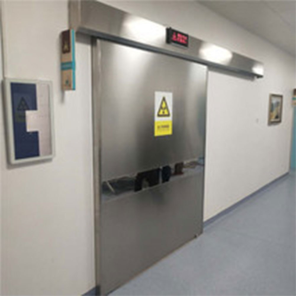 Stainless steel Automatic Sliding Lead Lined X-ray Doors Hermtic Hospital Lead Door