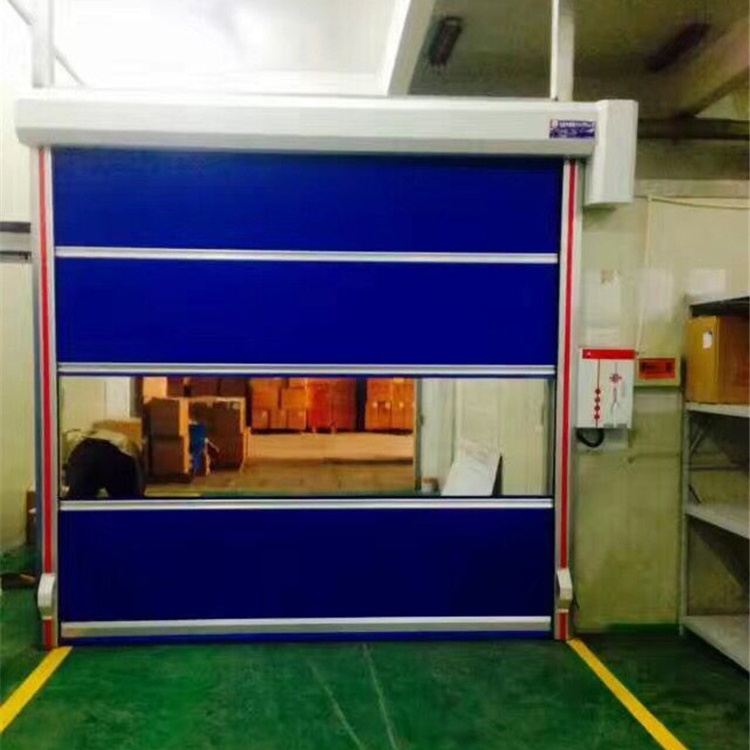 PVC canvas high-speed switch garage door industrial warehouse remote fast rolling shutter door