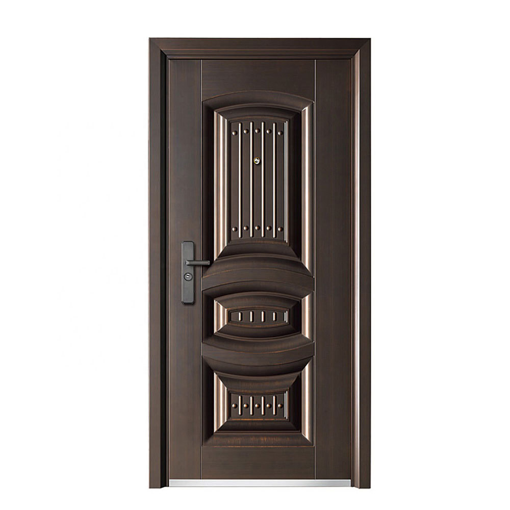 Steel security door one and half door china steel door iron sheet gate design with best price