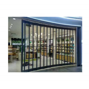 Commercial Sliding Transparent Garage Roller Shutter Polycarbonate Folding Door