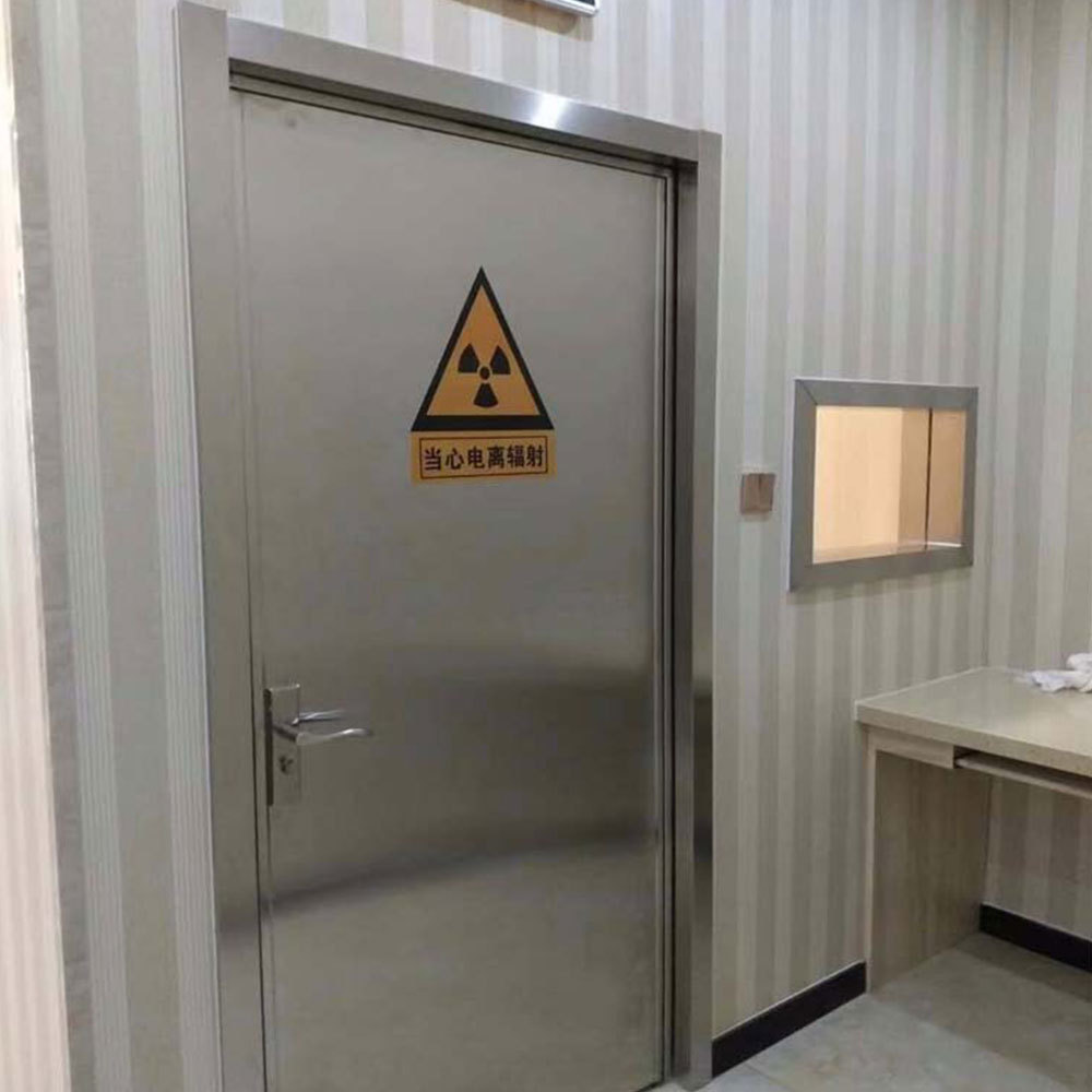 Stainless steel Automatic Sliding Lead Lined X-ray Doors Hermtic Hospital Lead Door