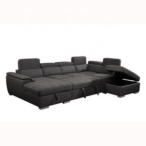 loveseat+Left chaise+ottoman+ right corner sofa modern home furniture luxury velvet fabric modular 2 1seat Living Room Sofa