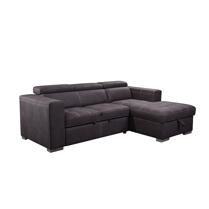 Hot Sale Cheap Price Small artificial Leather Corner Sofa sectional couch upholstered beds sofas for home luxury