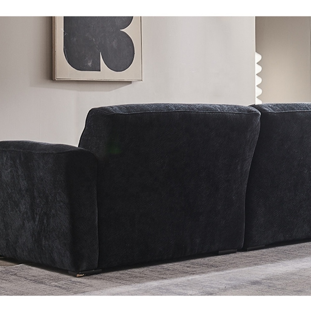 2023 Italian petal sofa simple art straight row small living room cloth art light luxury modern minimalist sofa