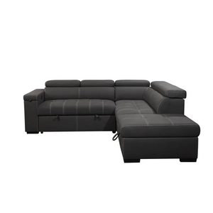 Top grade couch living room sofa loveseat with pull-out bed+corner+ ottoman living room sofa set furniture with cup holder