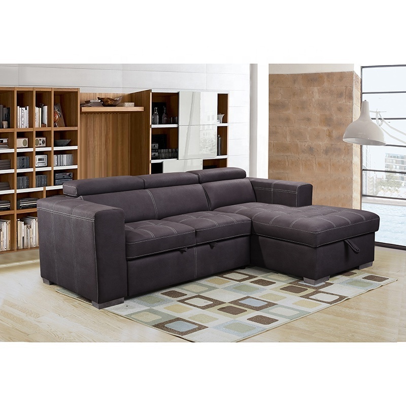 Hot Sale Cheap Price Small artificial Leather Corner Sofa sectional couch upholstered beds sofas for home luxury