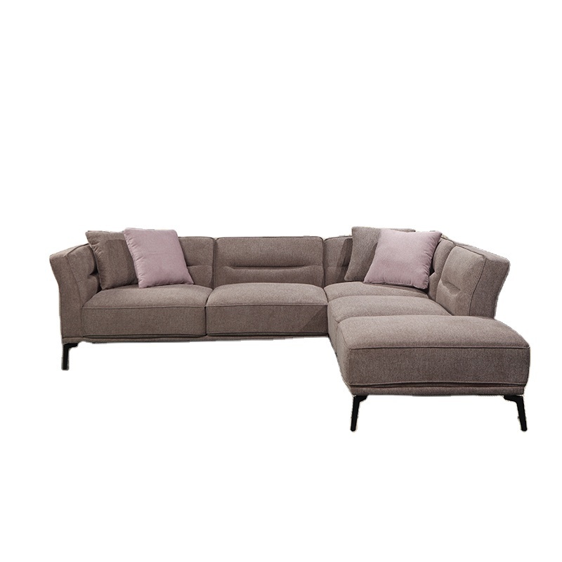 Commercial home furniture reversible sectional couch with ottoman sofa Fabric sofa set futon sofa bed sets convertible