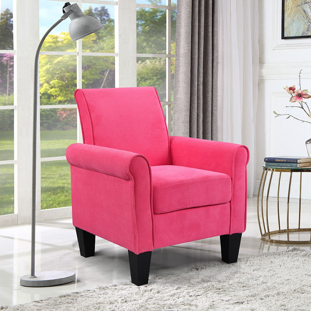 Dongguan Tianhang furniture hot selling new various colors polyester sofa chair for living room