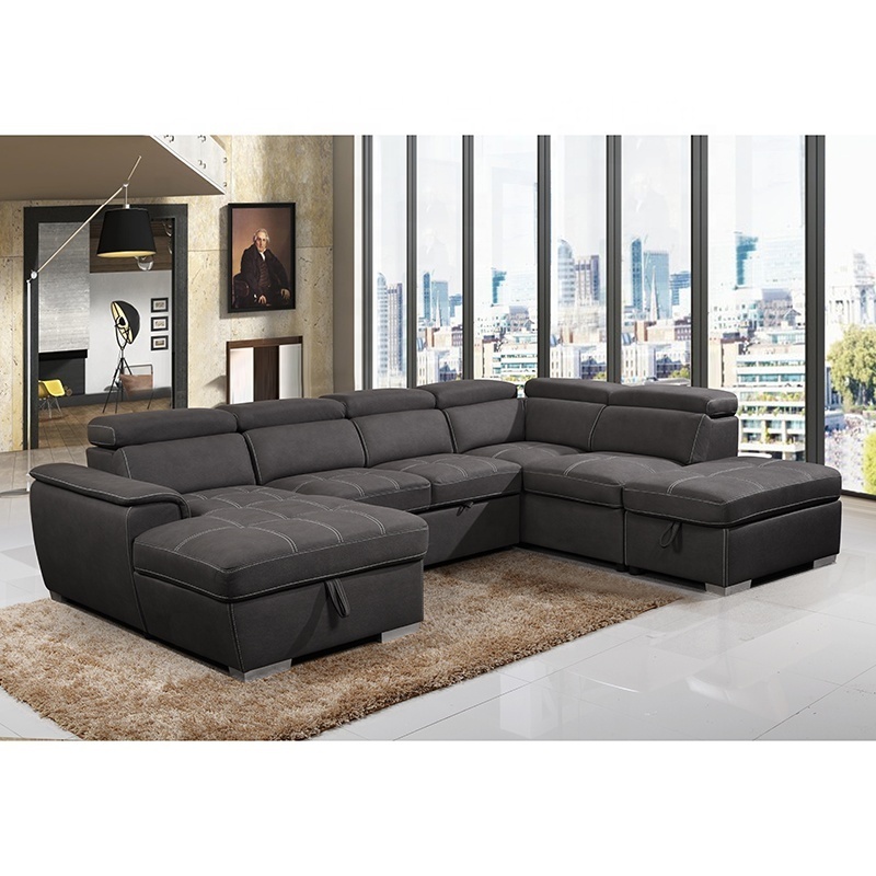 loveseat+chaise+ottoman+corner Living room U shape Corner sofa Recliner sofa sectional leather Modern sectional sofa set