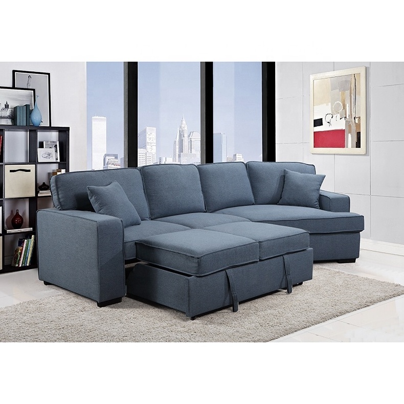 Tianhang furniture backrest with side table living room sofa  special corner sofa bed with socket