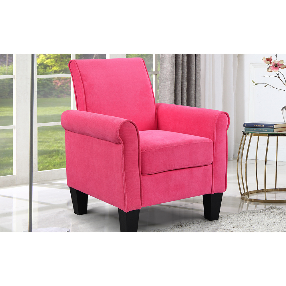 Dongguan Tianhang furniture hot selling new various colors polyester sofa chair for living room