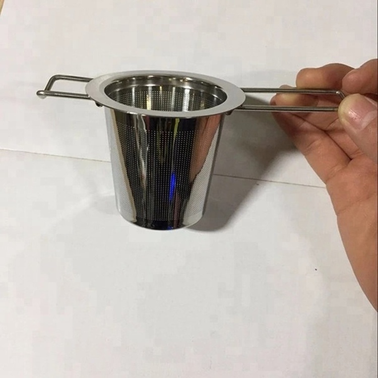 Double Handle Custom Metal Tea Infuser For Mug And Pot