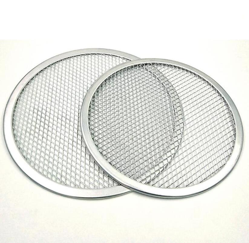 9/10/11/12/13/14 Inch Pizza Screen Aluminum Pizza Net Perforated Pizza Pan