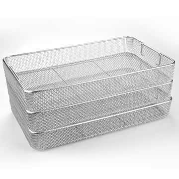 Customized size AISI304 316 stainless steel wire mesh basket for daily life