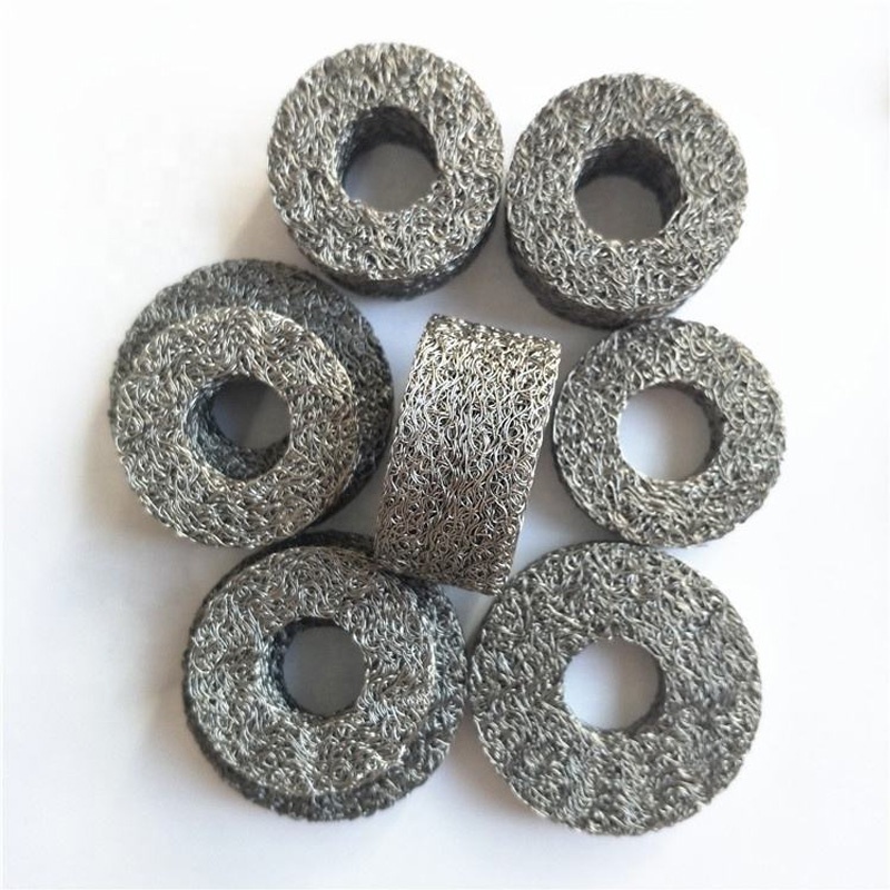 custom copper stainless steel compressed foaming filter mesh knitted wire mesh gasket filter