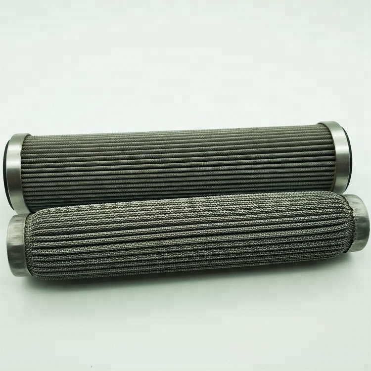 1 2 5 10 20 50 100 200 300 micron stainless steel sintered wire mesh oil filter cartridge