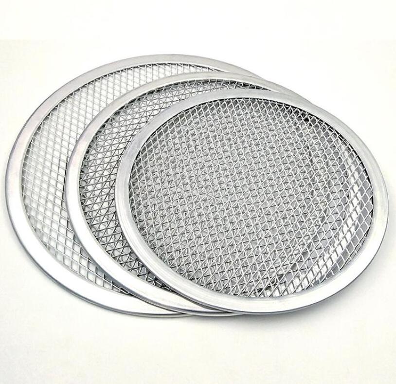 9/10/11/12/13/14 Inch Pizza Screen Aluminum Pizza Net Perforated Pizza Pan