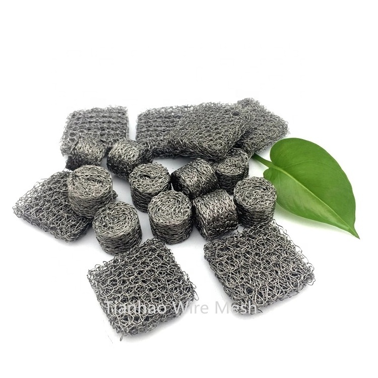 Stainless steel 304 316 430 compressed knitted wire mesh ring foam filter pressure washer open cell snow foam lance mesh filter