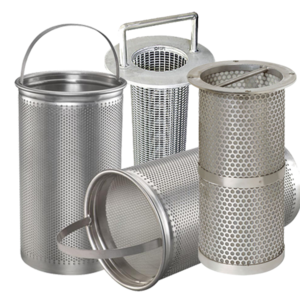 Standard Durable Stainless Steel Basket Strainer Screen Filter Woven Mesh Baskets