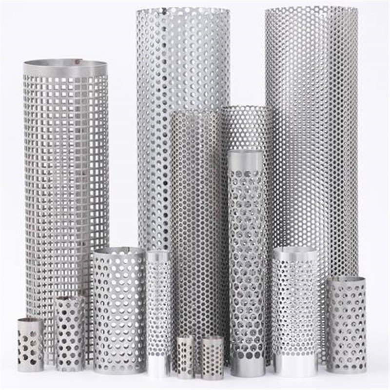 AISI 304 Punching Hole Stainless Steel Perforated Filter Tube