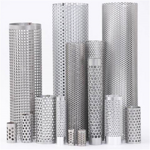 AISI 304 Punching Hole Stainless Steel Perforated Filter Tube