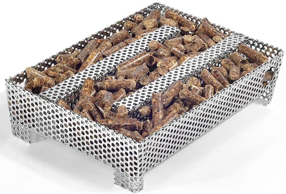 5*8 inch Pellet Maze Smoker Tray for Hot and Cold Smoking Meat Fish Cheese Pork Smoking with Wood Pellets