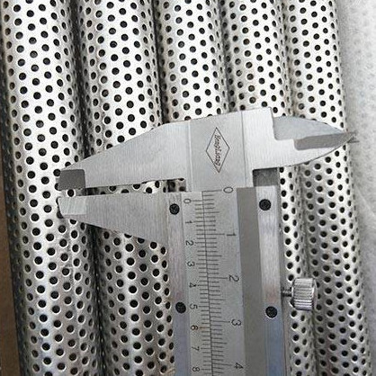 AISI 304 Punching Hole Stainless Steel Perforated Filter Tube