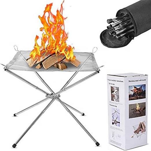 Stainless Steel Folding Burning Foldable Portable Outdoor Fire Pits