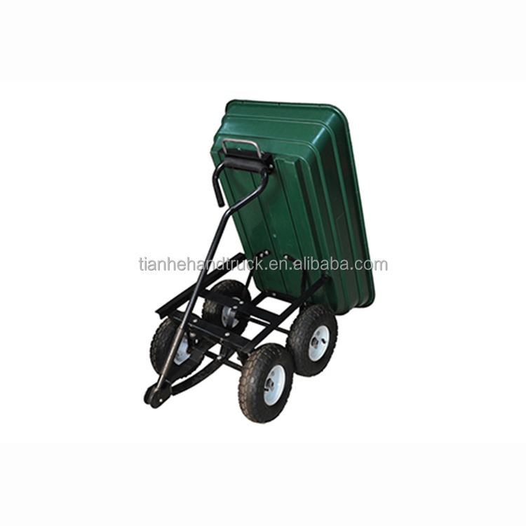 Trade Assurance Four Wheels Construction Commercial Wheelbarrows Cheap Heavy Duty Wheelbarrow