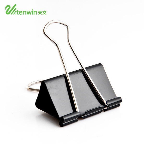 Tenwin 1201 ~ 1206 15 19 25 32 41 50 mm Assorted Sizes Micro Mini Small And Medium Metal Black Documents Binder Clipboard Clips