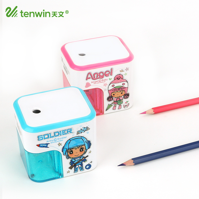 Tenwin 8003 Wholesale Use Battery Funny Automatic Pencil Sharpener For Kids