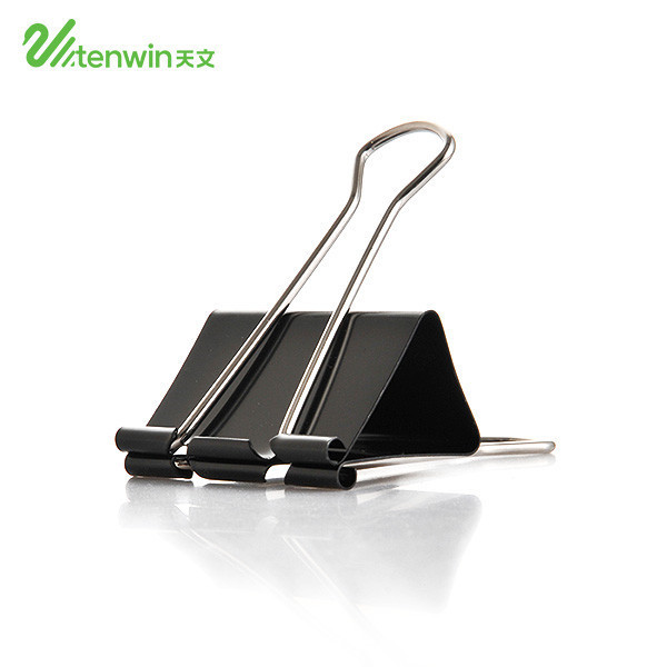 Tenwin 1201 ~ 1206 15 19 25 32 41 50 mm Assorted Sizes Micro Mini Small And Medium Metal Black Documents Binder Clipboard Clips