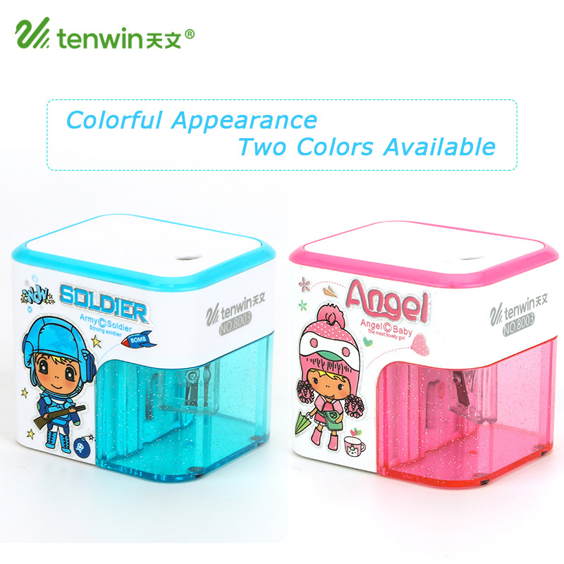 Tenwin 8003 Wholesale Use Battery Funny Automatic Pencil Sharpener For Kids