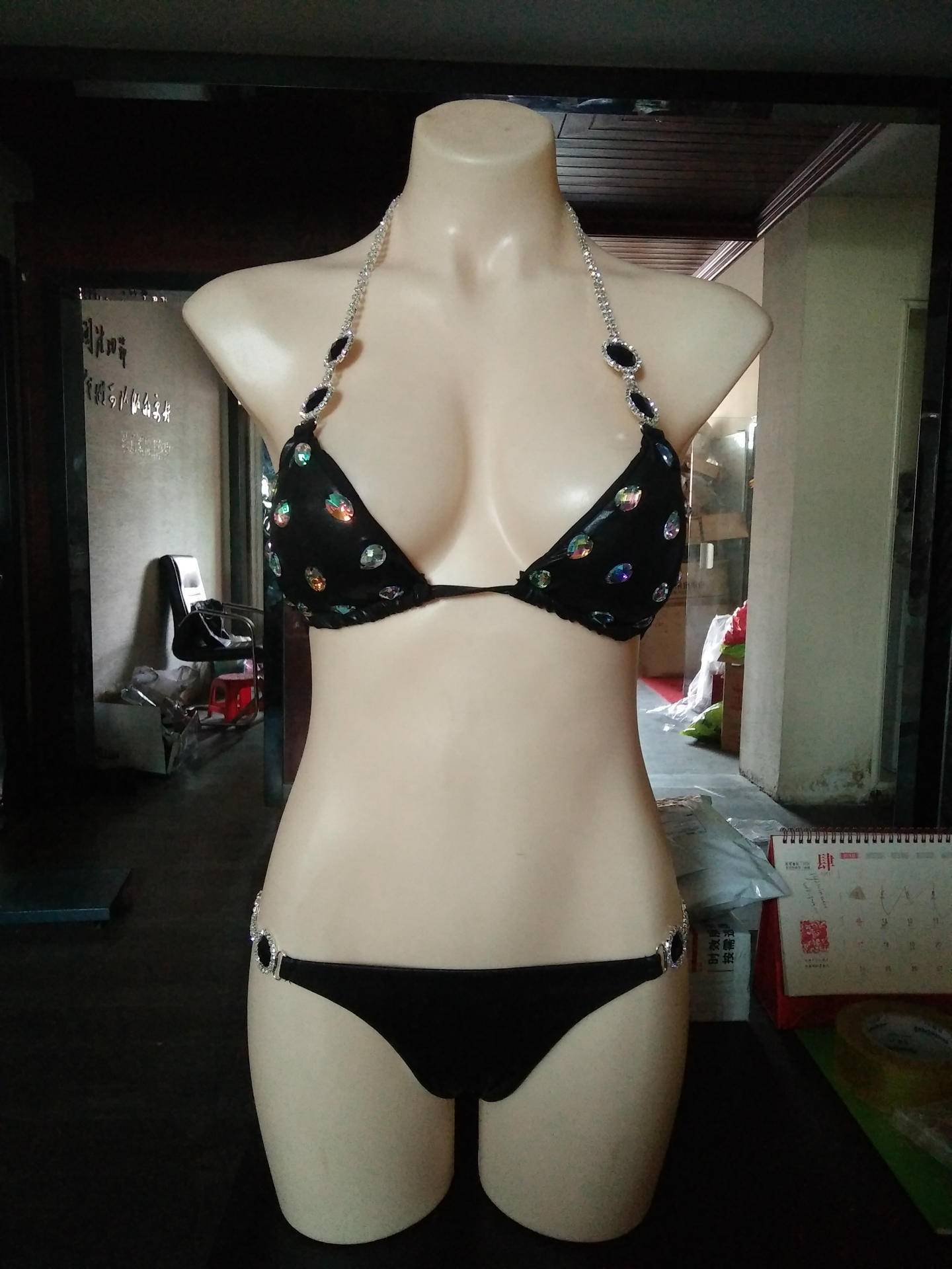 SLING BIKINI Rhinestone  Swimwear Diamond Bikini Special Material STONE Bikini