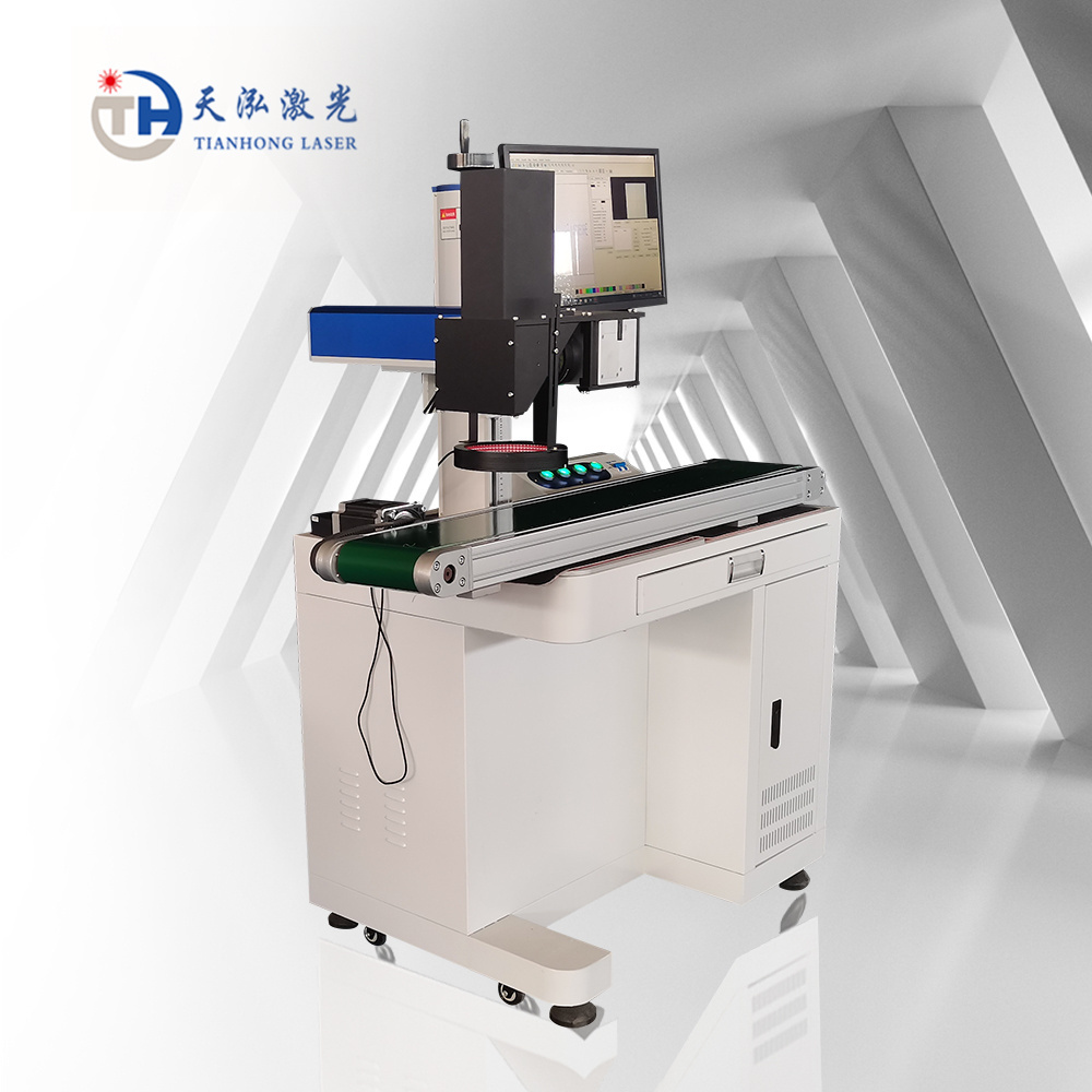 Desktop Fiber Laser Metal Marking Machine with CCD Camera Automatic Visual Positioning System