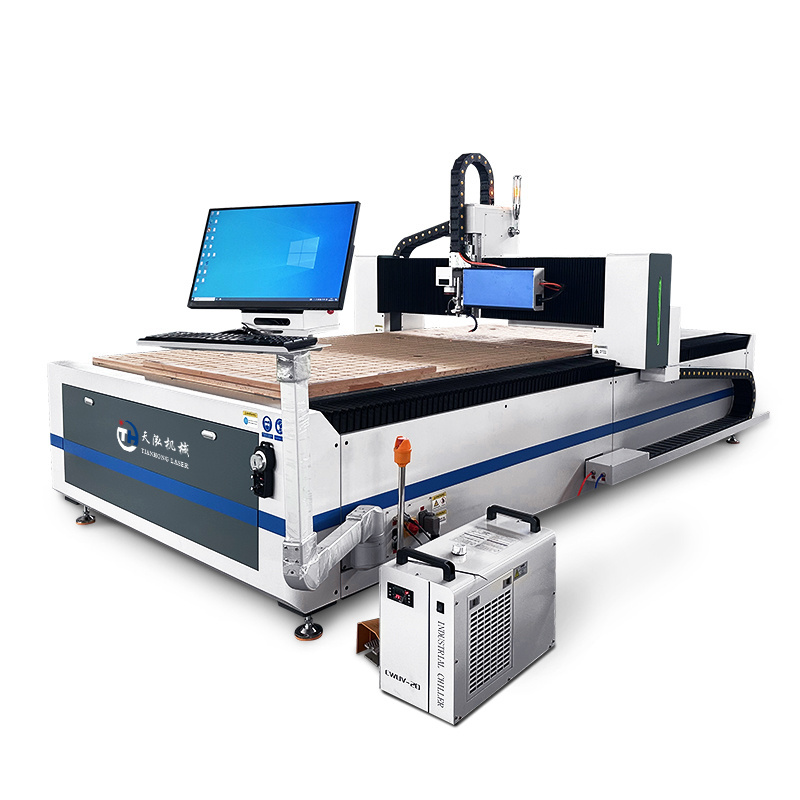 Auto Focus Stainless Steel Metal Laser Engraver Fiber Laser Mirror Glass Sandblasting Machine