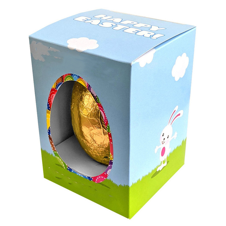 Printed Easter Egg Shape Gift for Chocolate Kids Candy Snack Packaging Gift Box Food Package Cake Box Printing Paper Box