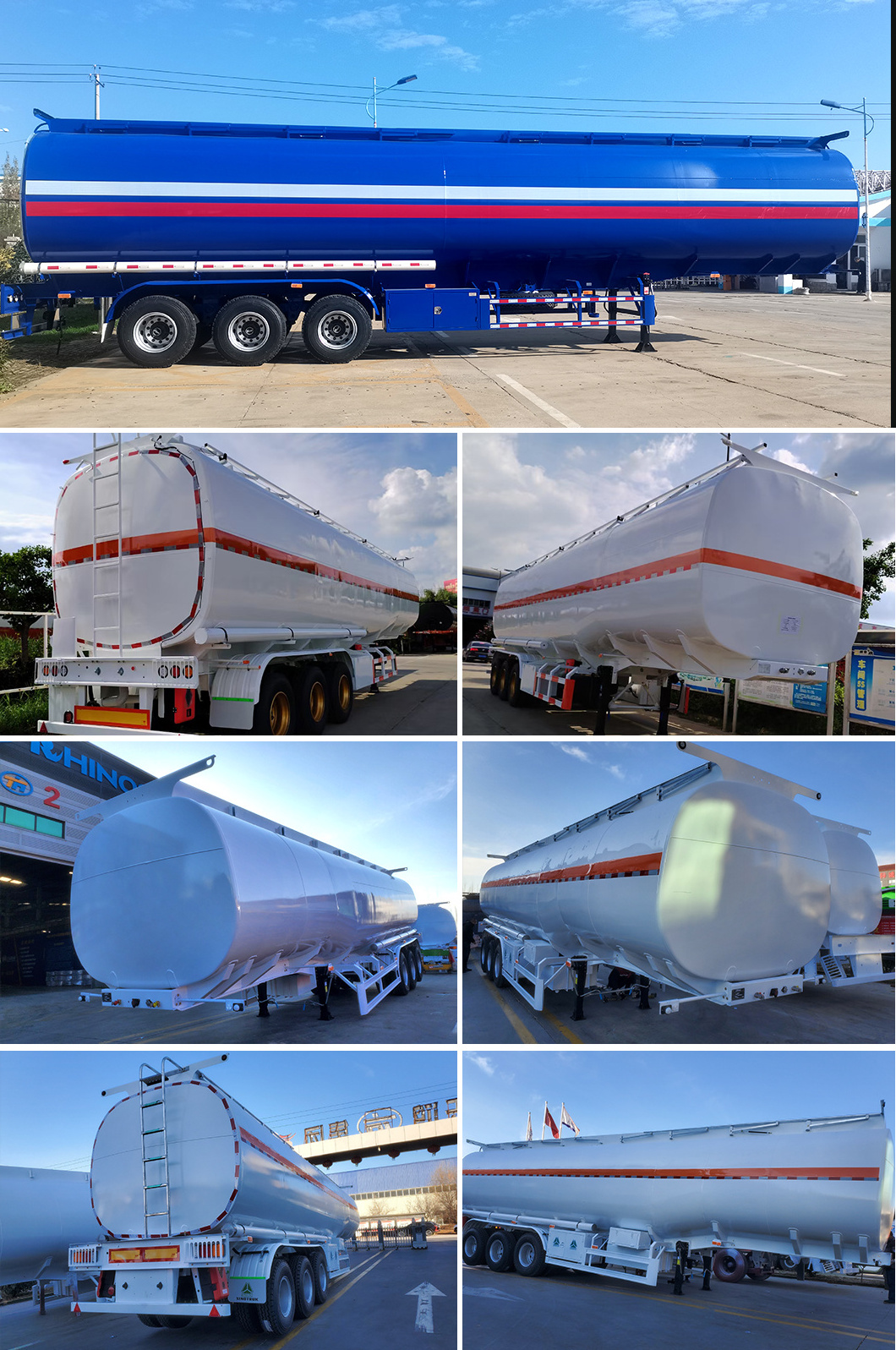 Fuel Oil Tanker 45000 Liters Fuel Tanker Trailer For Sale