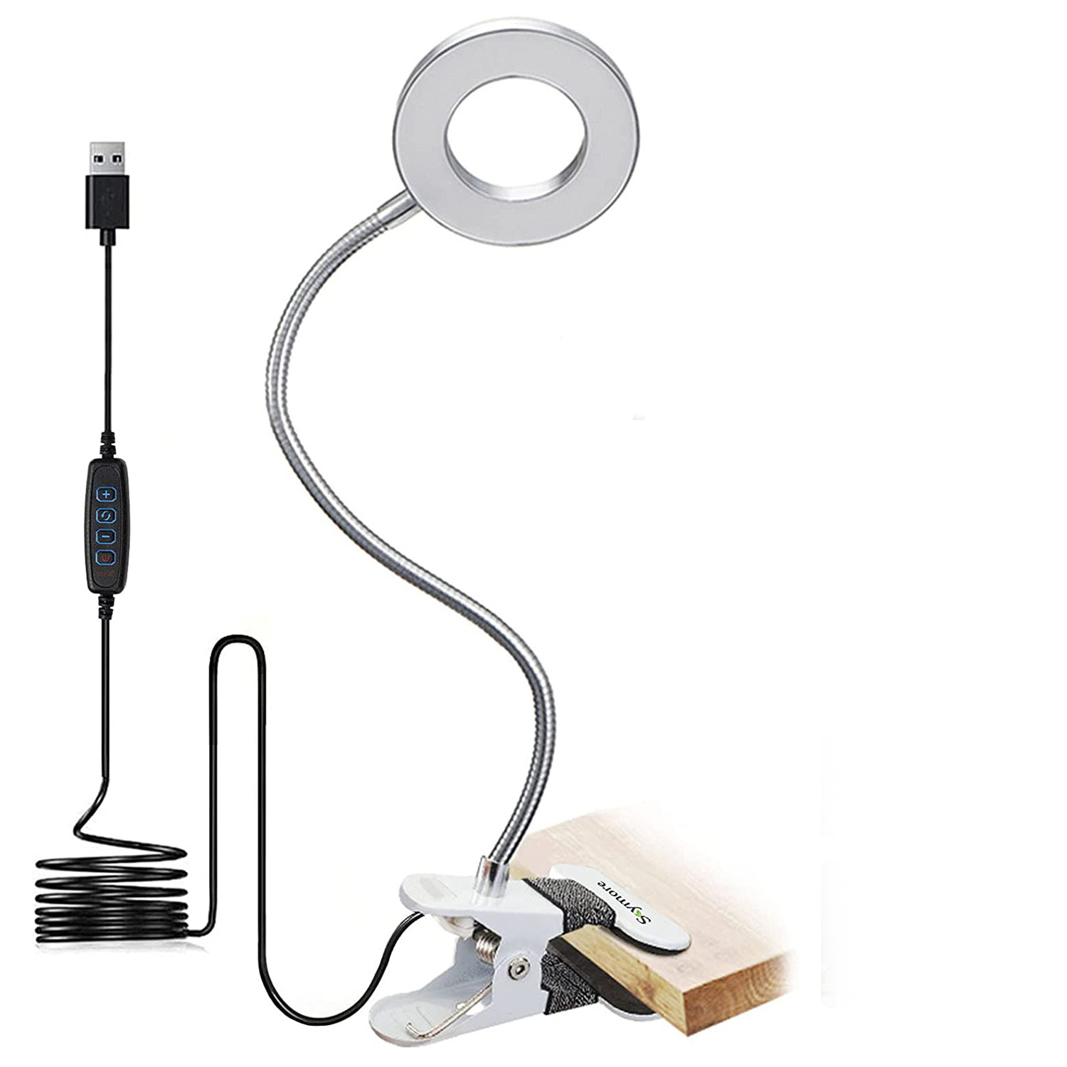 Swing Arm Lamps Metal Clip Table Lamp Dimmable Bedroom Reading Usb Desk light For Study LED reading lamp