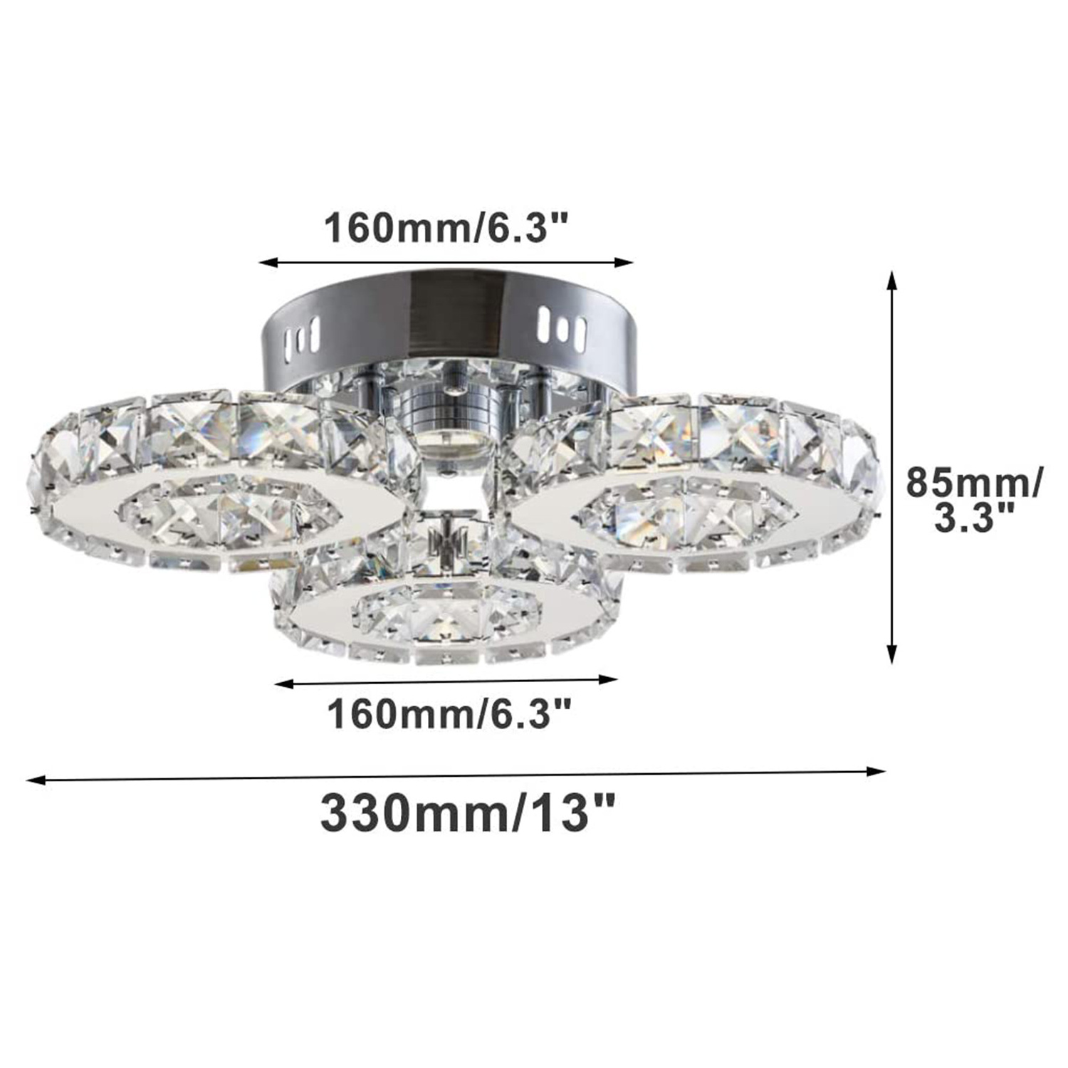 contemporary Mounted dinning Room Home crystal Lighting Round Pink Black Ceiling Light Led Ceiling Lamp Led Ceiling lamp