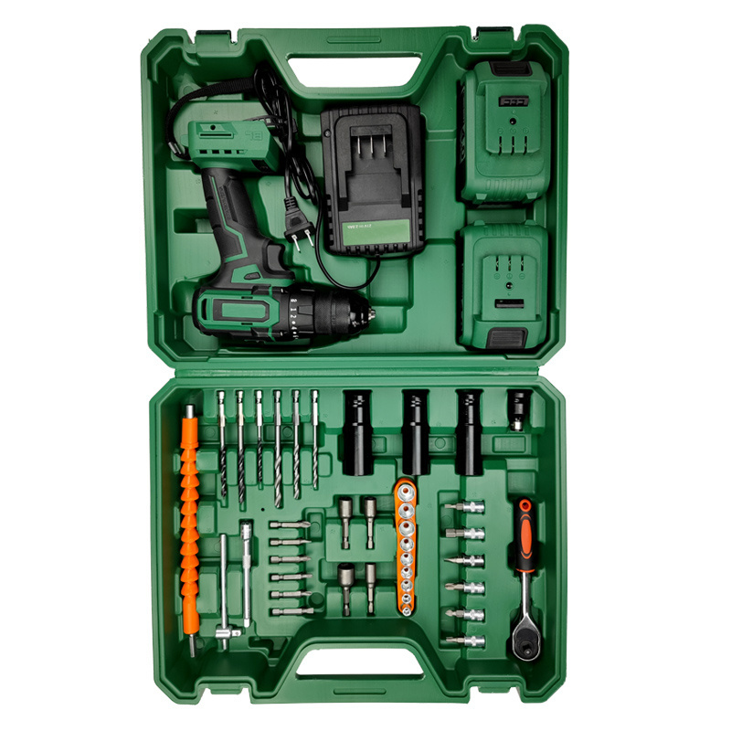 Factory Industrial Power Drills Kit 21v Portable Electric Cordless Brushless 18v Cordless Drill Lithium Battery Power Tools Kit