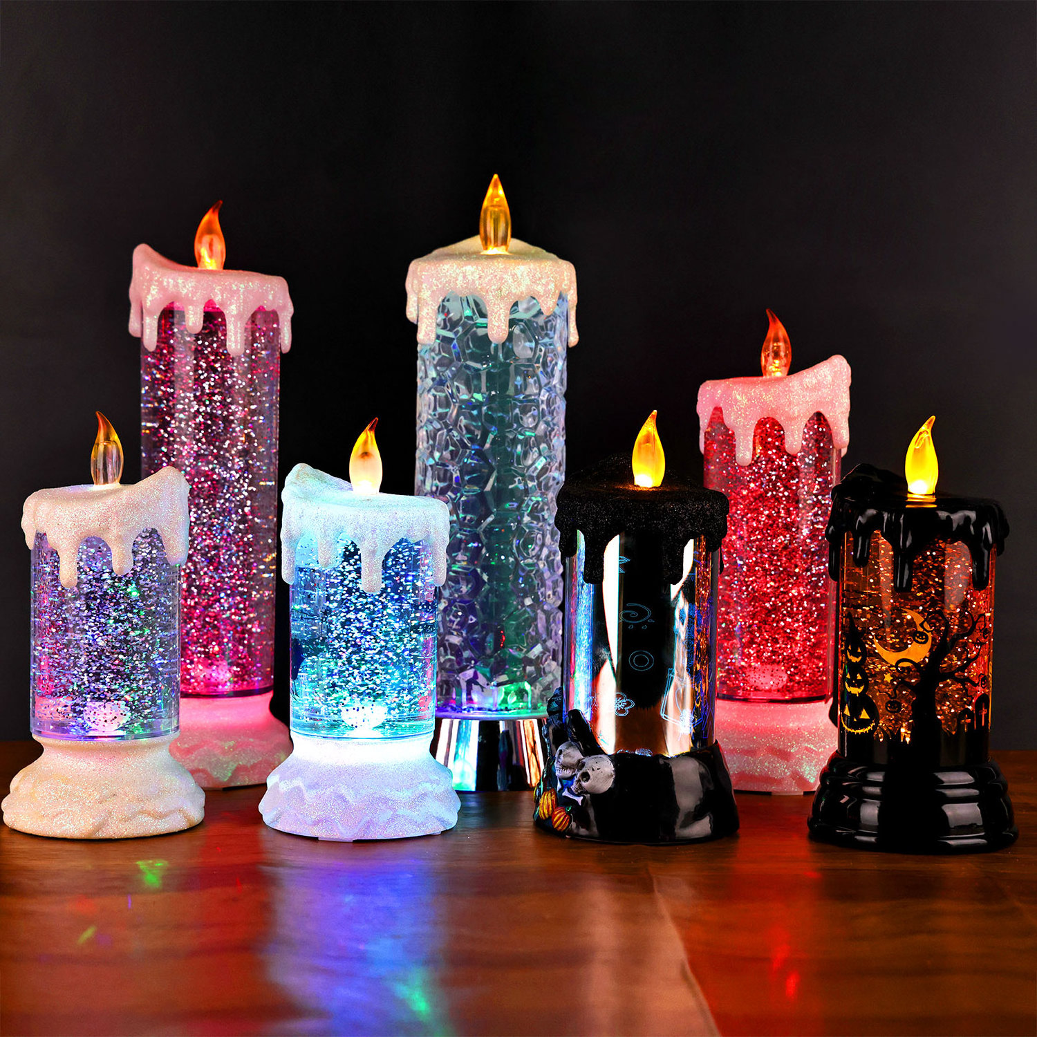 TIANHUA Wholesale Flameless & Usb Led Pillar Electronic Battery Candle Candles Led With Moving Flame Lights