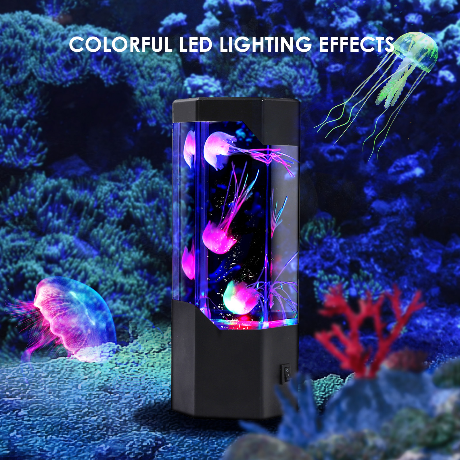 TIANHUA Wholesale Hot Sales Night Light Color Changing Mood led fantasy remote control jellyfish lamp