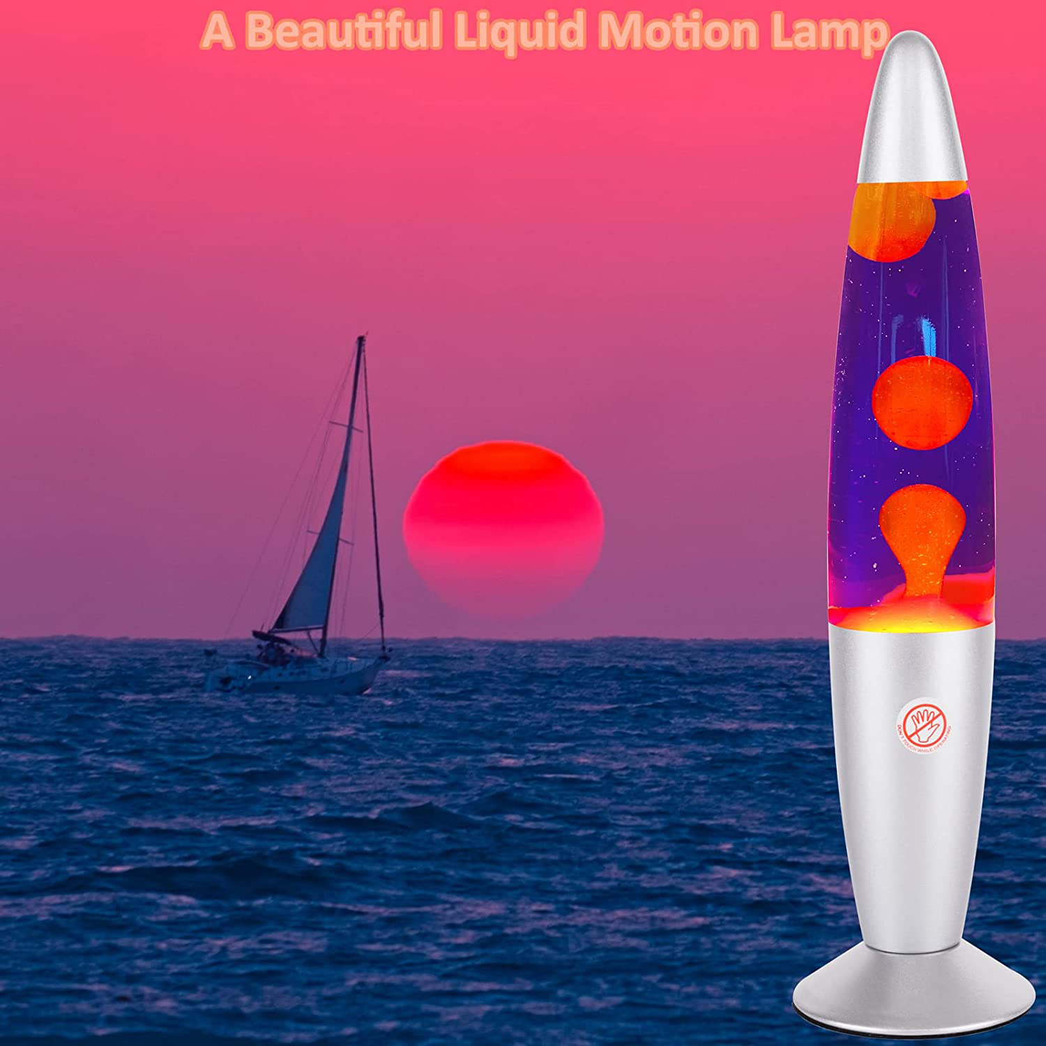 TIANHUA Source Factory Wholesale Portable Unique Design Led Motion glitter lava lamp, Decorative Lava lamp