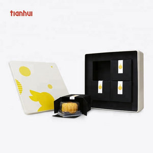 Tianhui Luxury  Custom Logo Square Metal Packaging Mooncake Tin Box