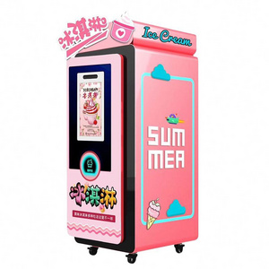 Factory Supply Turkish Automatic Yogurt Frozen Food Gelato Soft Ice Cream Vending Machine