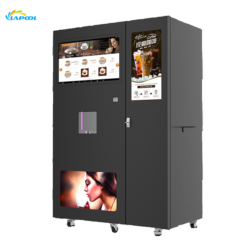 High Tech Japan Italy Coin And Card Operated Automatic Hot And Cold Beverage Coffee Vending Machines For Sale